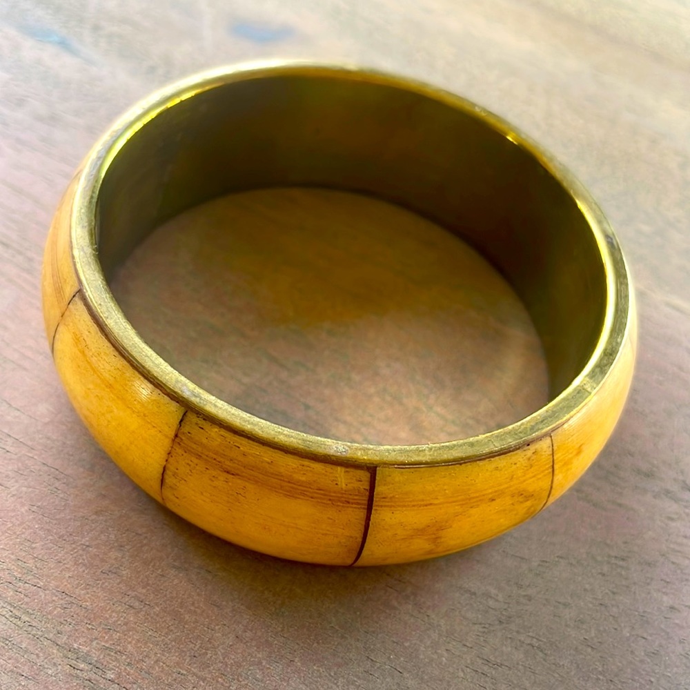 Gara Danielle Bone & Brass Bangle